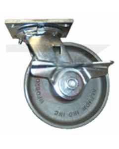 72 Series Swivel Caster - Cam Brake - Forged Steel 6" x 2"