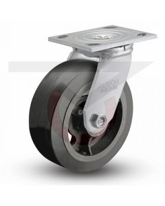 Albion 16 Series Swivel Caster - Rubber on Iron 5" x 2"