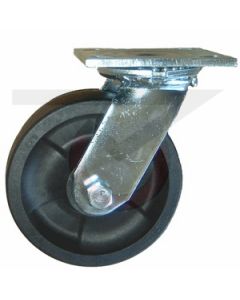 Stainless Steel Swivel Caster - 6" x 2" High Temperature Nylon