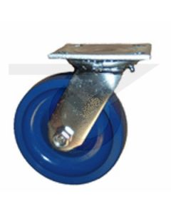 Stainless Steel Swivel Caster - 5" x 2" Solid Polyurethane