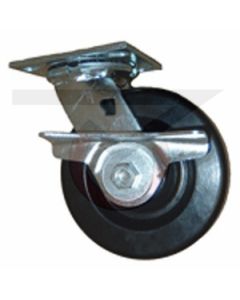 71 Series Swivel Caster - Cam Brake - Elastomer 5" x 2"