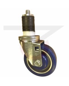 Swivel Caster - 7/8" Expanding Stem - 3" Polyurethane on Aluminum