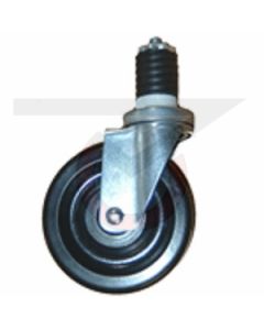 Swivel Caster - 5" Phenolic - 1.5" Expanding Stem