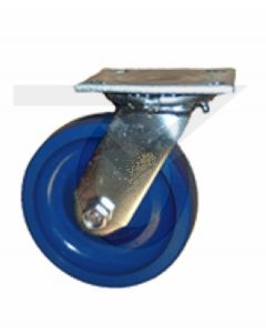 Stainless Steel Swivel Caster - 4" x 2" Solid Polyurethane