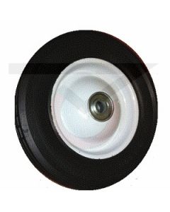 Rubber on Steel - 8" x 1.75" w/ 5/8" ball bearings - OFFSET HUB