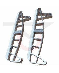 Aluminum Stairclimbers with Nylon Wear Strips - PAIR