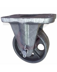 Vintage Cast Iron Rigid Caster - UNPAINTED - 4" x 1-1/2" Semi Steel