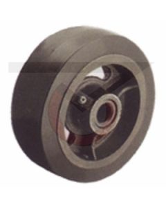 Rubber on Iron Wheel - 4" x 2" (350 lb. Cap)