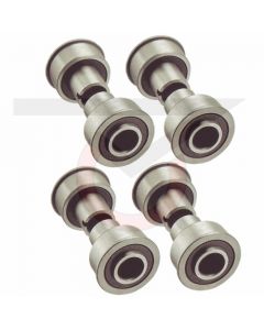 Precision Ball Bearings for 2" Wide Wheel - 4 PACK