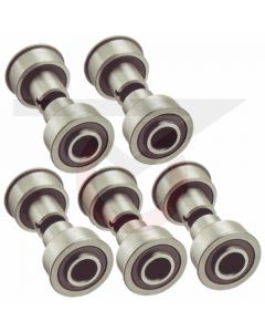 Precision Ball Bearings for 2" Wide Wheel - 5 PACK