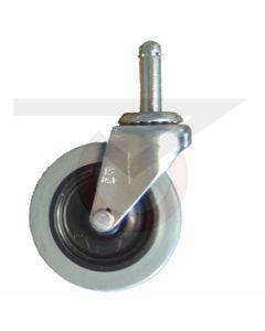 Mop Bucket Caster - Metal Frame - 3" TPR Wheel (Includes Socket)