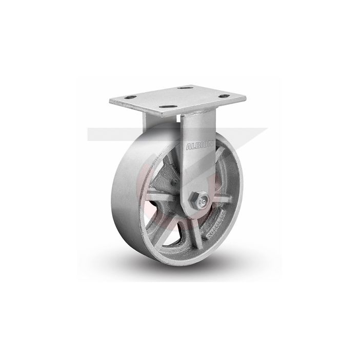 Albion 3-1/4 Inch Diameter x 2 Inch Wide Cast Iron Caster Wheel 700 Lb Capa... 