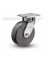 Stainless Steel Kingpinless Swivel Caster - 4" x 2" High Impact Polymer