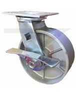 Albion 16 Series Swivel Caster with Cam Brake - Cast Iron 3-1/4" x 2"