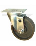 Swivel Caster - 3" x 1-1/4" Cast Iron - Small Plate