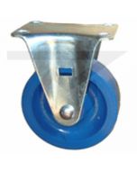 Rigid Caster - 5" x 1-1/4" Solid Polyurethane - Small Plate