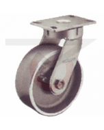 310 Series Kingpinless Swivel Caster - 8" x 3" Forged Steel 